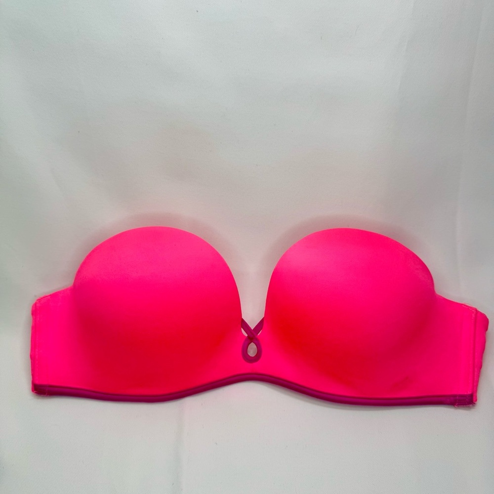 Strapless Victoria’s Secret Push Up Pink Bra